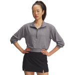 Women's Under Armour Motion 1/2 Zip Lounge Top - 025 - CASTLEROCK GREY