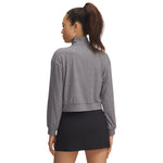 Women's Under Armour Motion 1/2 Zip Lounge Top - 025 - CASTLEROCK GREY