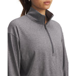 Women's Under Armour Motion 1/2 Zip Lounge Top - 025 - CASTLEROCK GREY