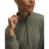Women's Under Armour Motion 1/2 Zip Lounge Top - 308 - EXPEDITION GREEN