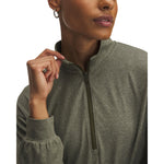 Women's Under Armour Motion 1/2 Zip Lounge Top - 308 - EXPEDITION GREEN