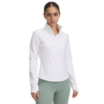 Women's Under Armour Motion 1/2 Zip - 101 - WHITE