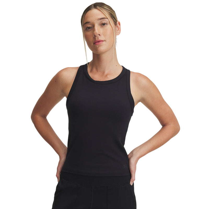 Women's Under Armour Motion High Neck Tank Top - 002 - BLACK