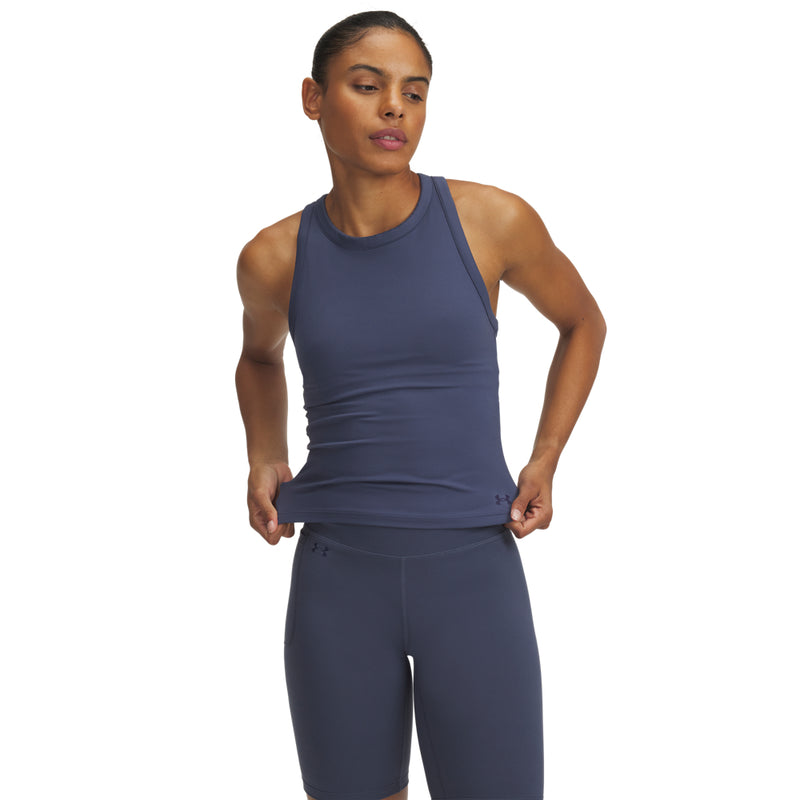 Women's Under Armour Motion High Neck Tank Top - 045DGRAY