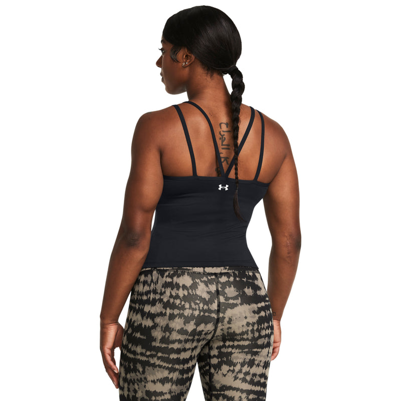 Women's Under Armour Motion Strappy Tank Top - 001 - BLACK