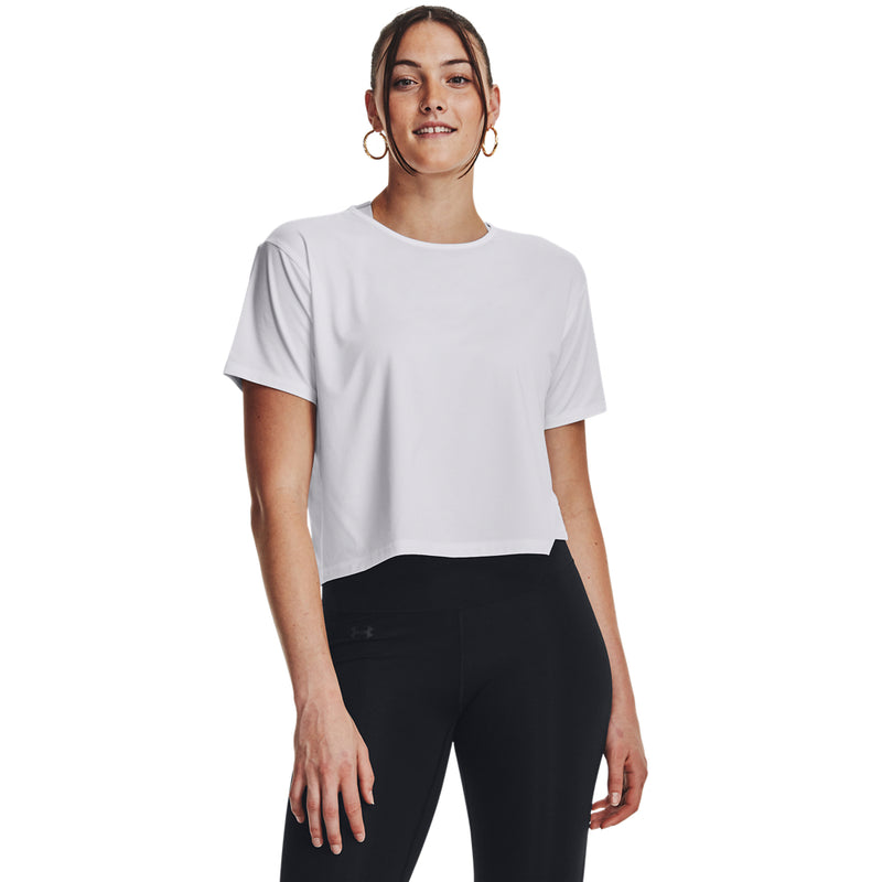 Women's Under Armour Motion T-Shirt - 100 - WHITE/BLACK