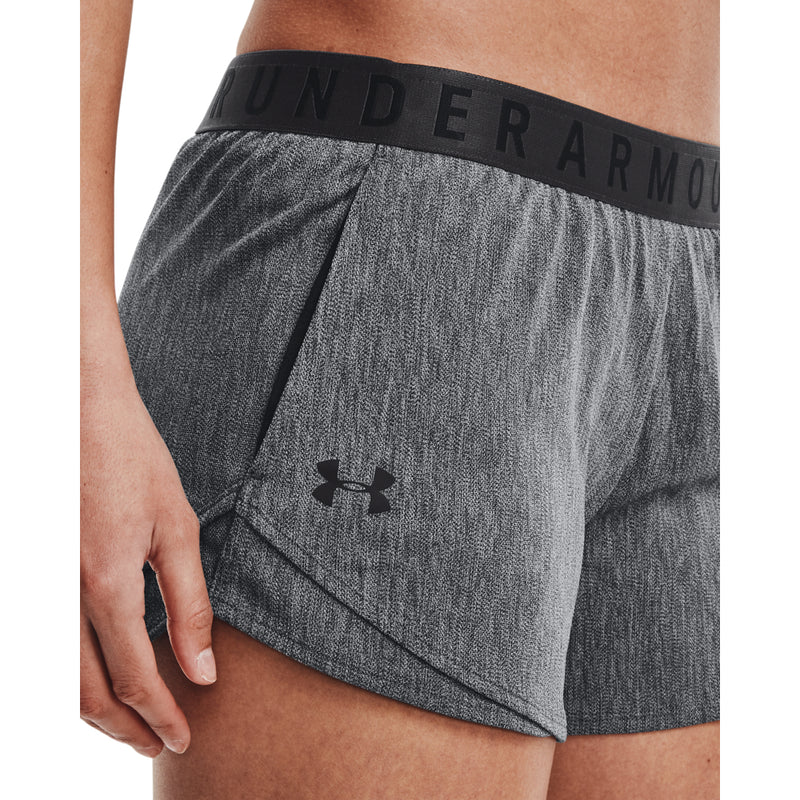 Women's Under Armour Play Up 3.0 Twist Shorts - 010 - GREY