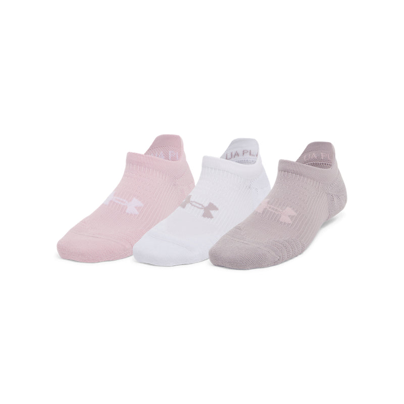 Women's Under Armour Play Up No Show Tab Socks 3-Pack - 009 - GREY