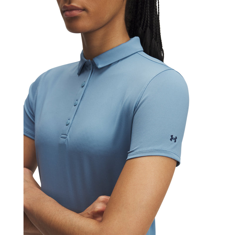 Women's Under Armour Playoff Short Sleeve Polo - 418 - BLUE SMOKE