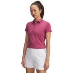 Women's Under Armour Playoff Short Sleeve Polo - 659 - FUCHSIA PINK