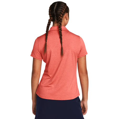 Women's Under Armour Playoff Short Sleeve Polo - 814 - RED SOLSTICE