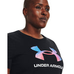Women's Under Armour Plus Sportstyle Logo T-Shirt - 002 - BLACK