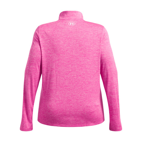 Women's Under Armour Plus Tech Twist 1/2 Zip - 652RPINK