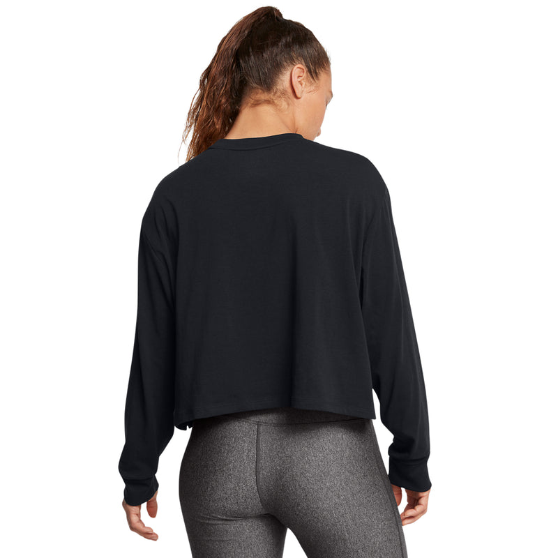 Women's Under Armour Rival Boxy Longsleeve - 001 - BLACK