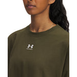 Women's Under Armour Rival Boxy Longsleeve - 308 - EXPEDITION GREEN