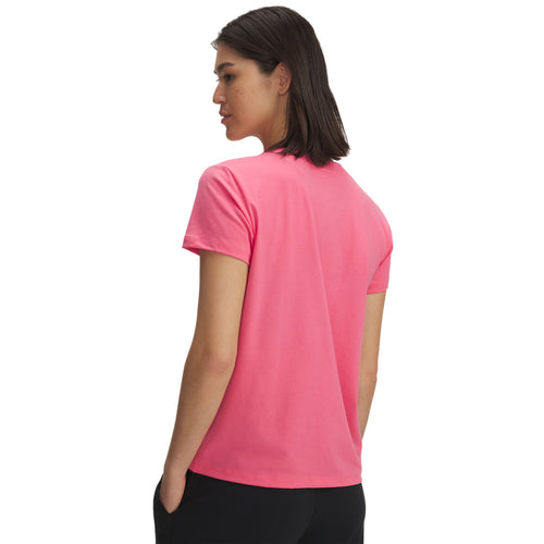 Women's Under Armour Rival Core T-Shirt - 672 - SUPER PINK
