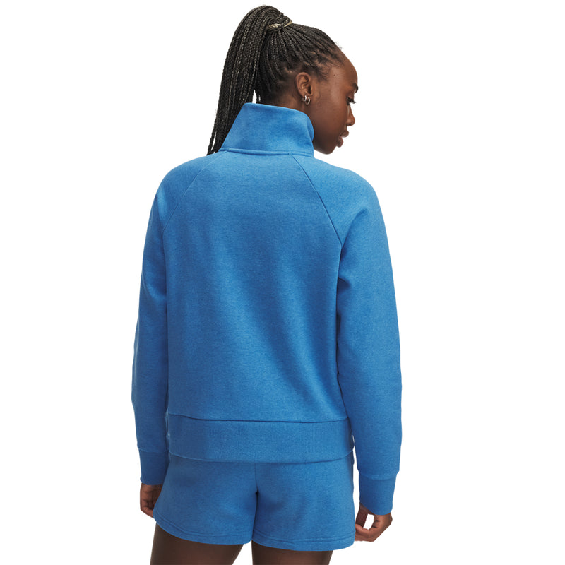 Women's Under Armour Rival Fleece 1/2 Zip - 402 - BLUE ATLANTIS