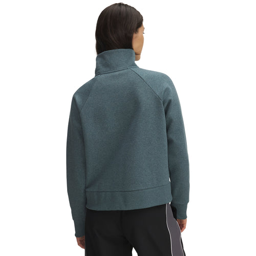 Women's Under Armour Rival Fleece 1/2 Zip - 587 - JASPER BLUE