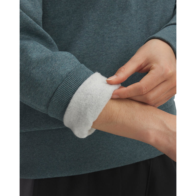 Women's Under Armour Rival Fleece 1/2 Zip - 587 - JASPER BLUE