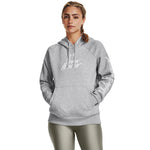 Women's Under Armour Rival Fleece Graphic Hoodie - 012MGREY