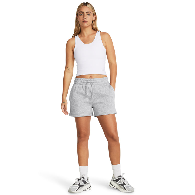 Women's Under Armour Rival Fleece Shorts - 011 - GREY