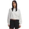 Women's Under Armour Rival Oversized Fleece Crew - 023 - DOWNPOUR GREY