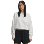 Women's Under Armour Rival Oversized Fleece Crew - 023 - DOWNPOUR GREY