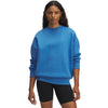 Women's Under Armour Rival Oversized Fleece Crew - 403ABLUE