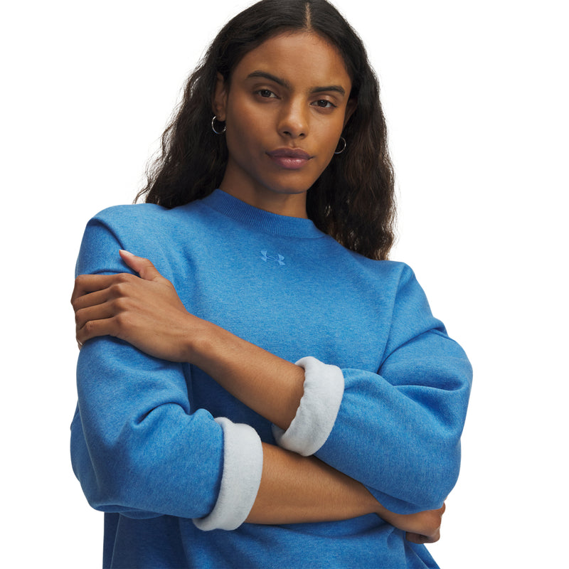 Women's Under Armour Rival Oversized Fleece Crew - 403ABLUE
