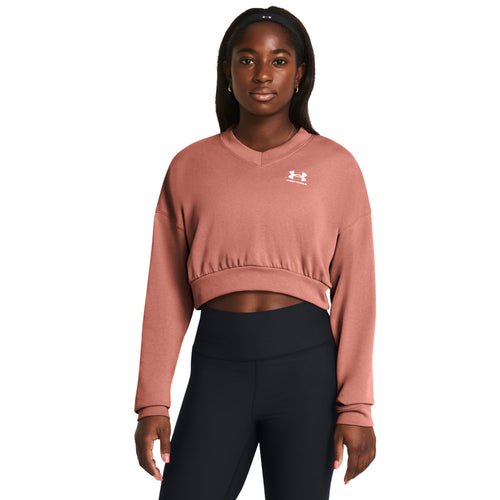 Women's Under Armour Rival Terry Crop Crew - 696CANYO