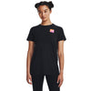 Women's Under Armour Split Branded T-Shirt - 001 - BLACK