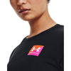 Women's Under Armour Split Branded T-Shirt - 001 - BLACK