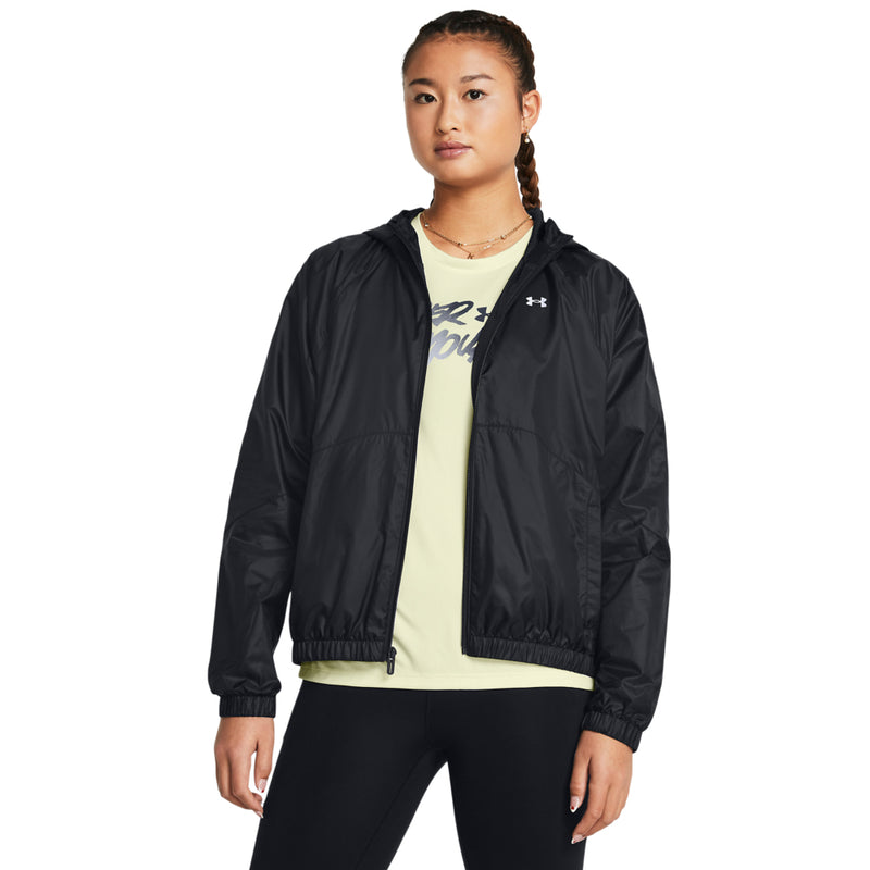 Women's Under Armour Sport Windbreaker Jacket - 001 - BLACK