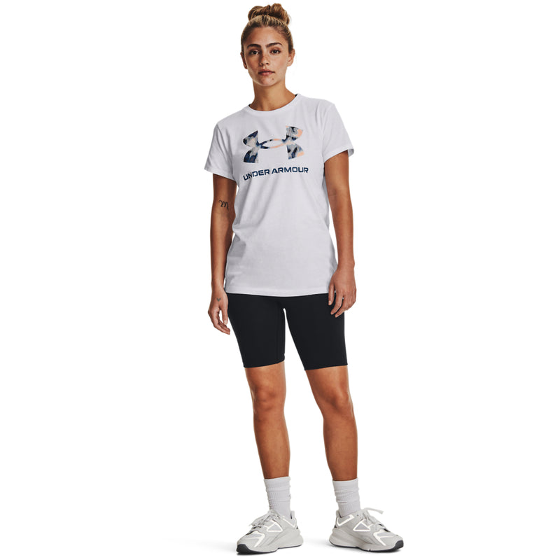 Women's Under Armour Sportstyle Logo T-Shirt - 110WHITE