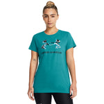 Women's Under Armour Sportstyle Logo T-Shirt - 464CTEAL