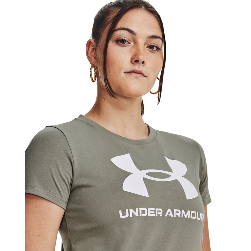 Women's Under Armour Sportstyle Logo T-Shirt - 504GGREE