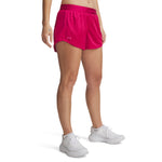Women's Under Armour Tech Play Up Shine Shorts - 681 - SHADED FUCHSIA