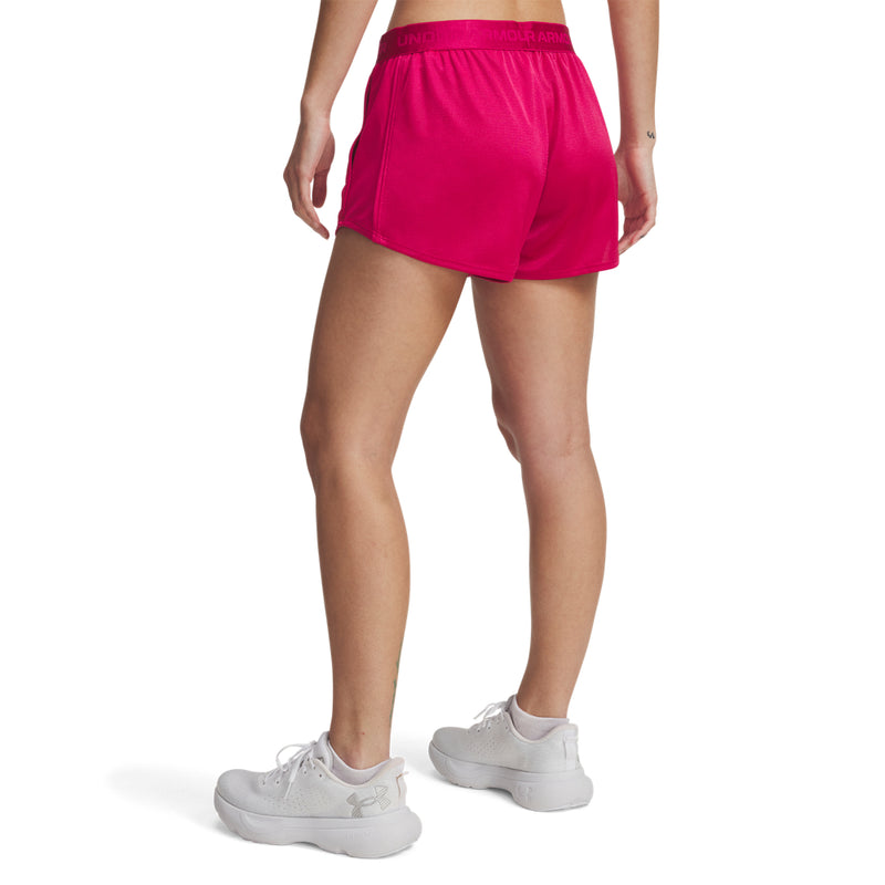 Women's Under Armour Tech Play Up Shine Shorts - 681 - SHADED FUCHSIA