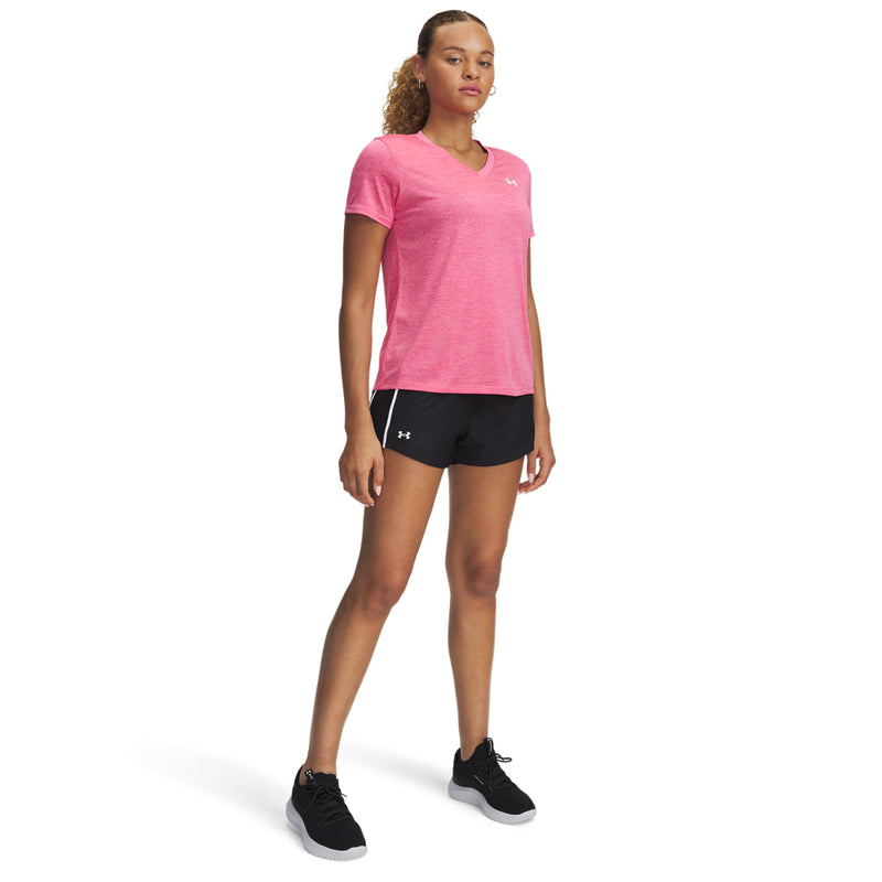 Women's Under Armour Tech Play Up Shorts - 002 - BLACK/WHITE