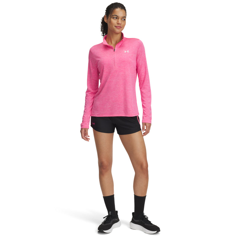 Women's Under Armour Tech Play Up Shorts - 003 - BLACK/PINK