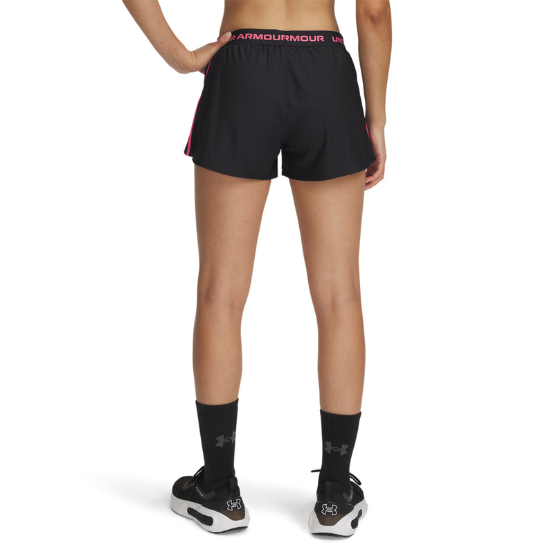 Women's Under Armour Tech Play Up Shorts - 003 - BLACK/PINK