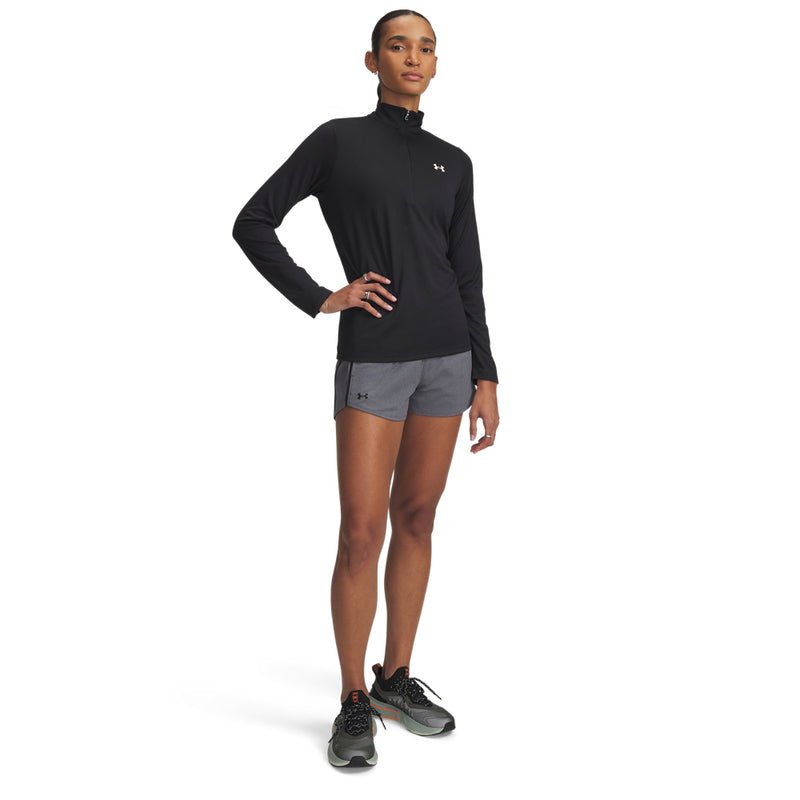 Women's Under Armour Tech Play Up Shorts - 025 - CASTLEROCK GREY