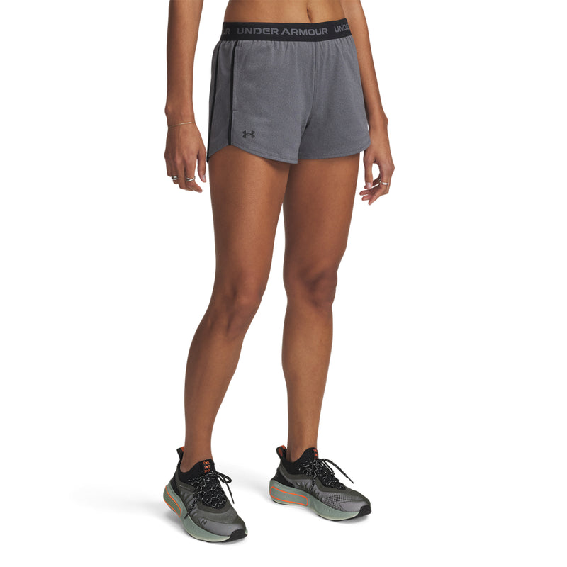 Women's Under Armour Tech Play Up Shorts - 025 - CASTLEROCK GREY