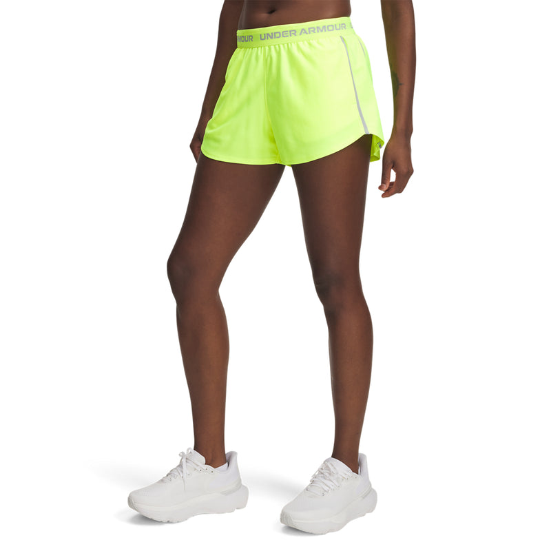 Women's Under Armour Tech Play Up Shorts - 731 - HIVIS