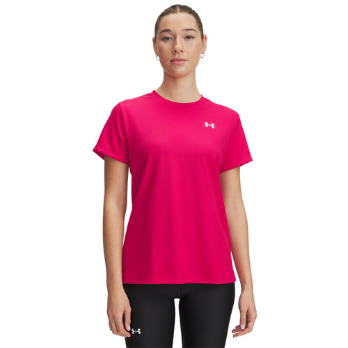 Women's Under Armour Tech Rib T-Shirt - 681 - SHADED FUCHSIA