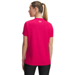 Women's Under Armour Tech Rib T-Shirt - 681 - SHADED FUCHSIA