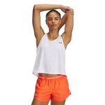 Women's Under Armour Tech Swing Tank Top - 100 - WHITE/BLACK