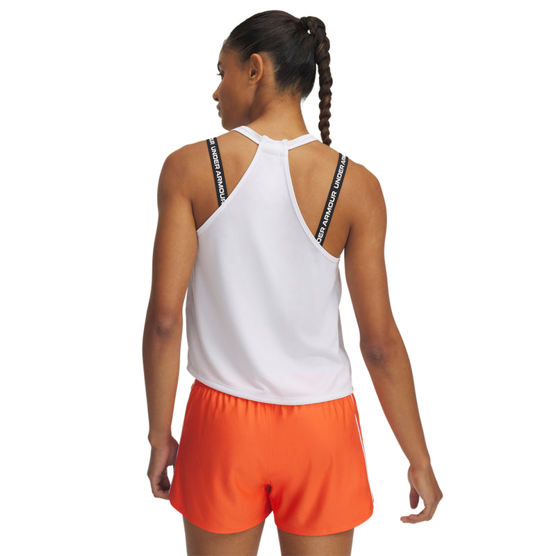 Women's Under Armour Tech Swing Tank Top - 100 - WHITE/BLACK