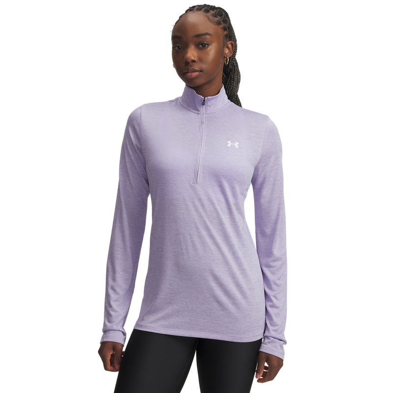 Women's Under Armour Tech Twist 1/2 Zip - 538 - TRANSPARENT PURPLE