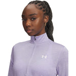 Women's Under Armour Tech Twist 1/2 Zip - 538 - TRANSPARENT PURPLE